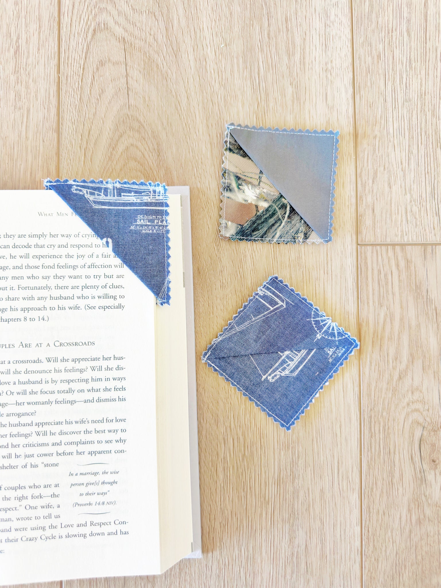 Camo & Nautical Book Marks