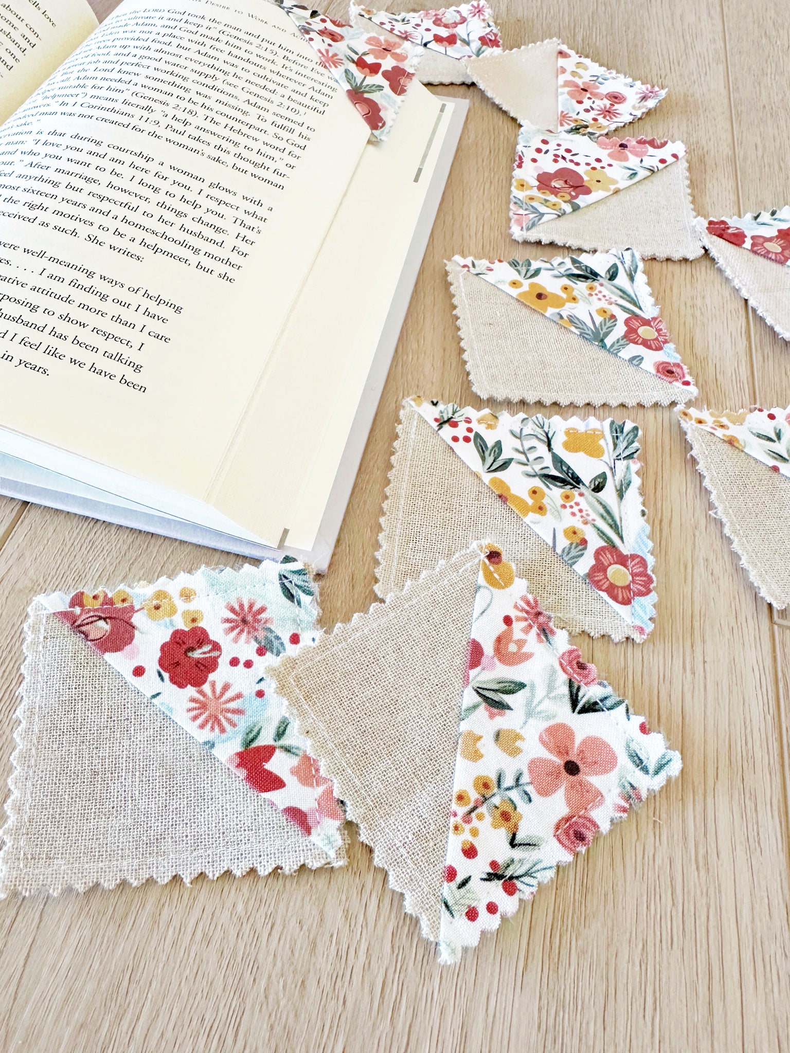 Fall Floral Bookmarks