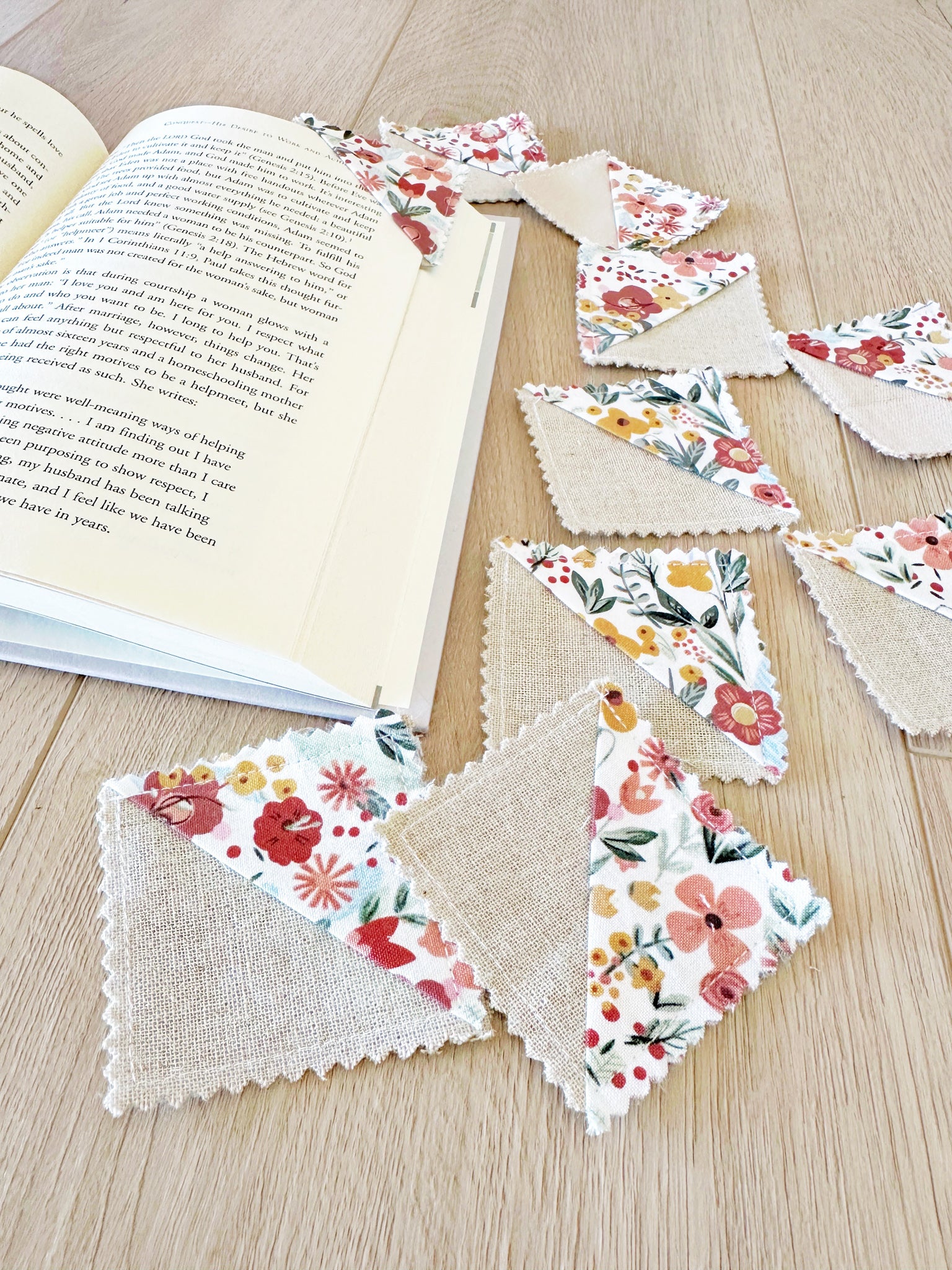 Fall Floral Bookmarks
